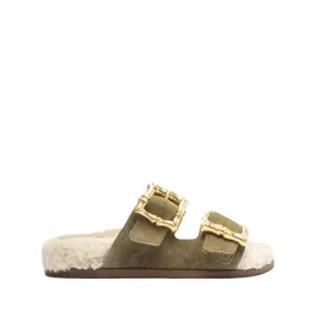 Enola Weekend Sporty Cow Suede Sandal