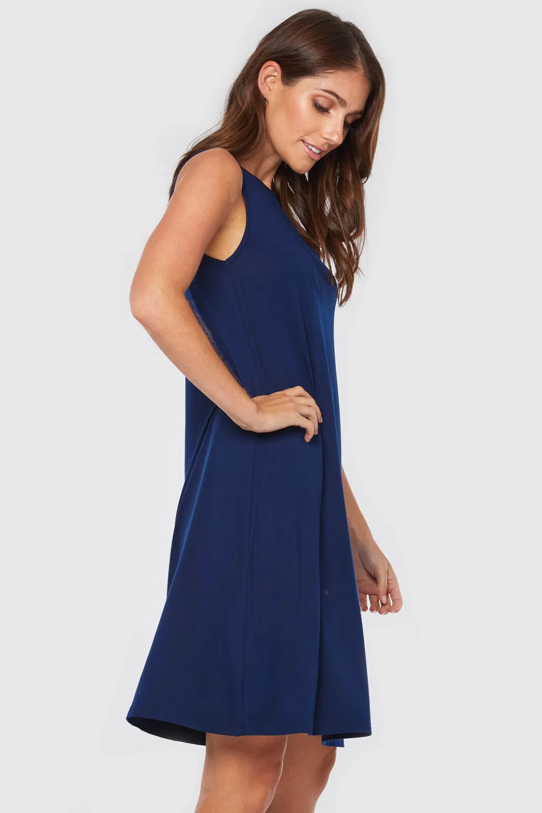 Adele Dress - Navy