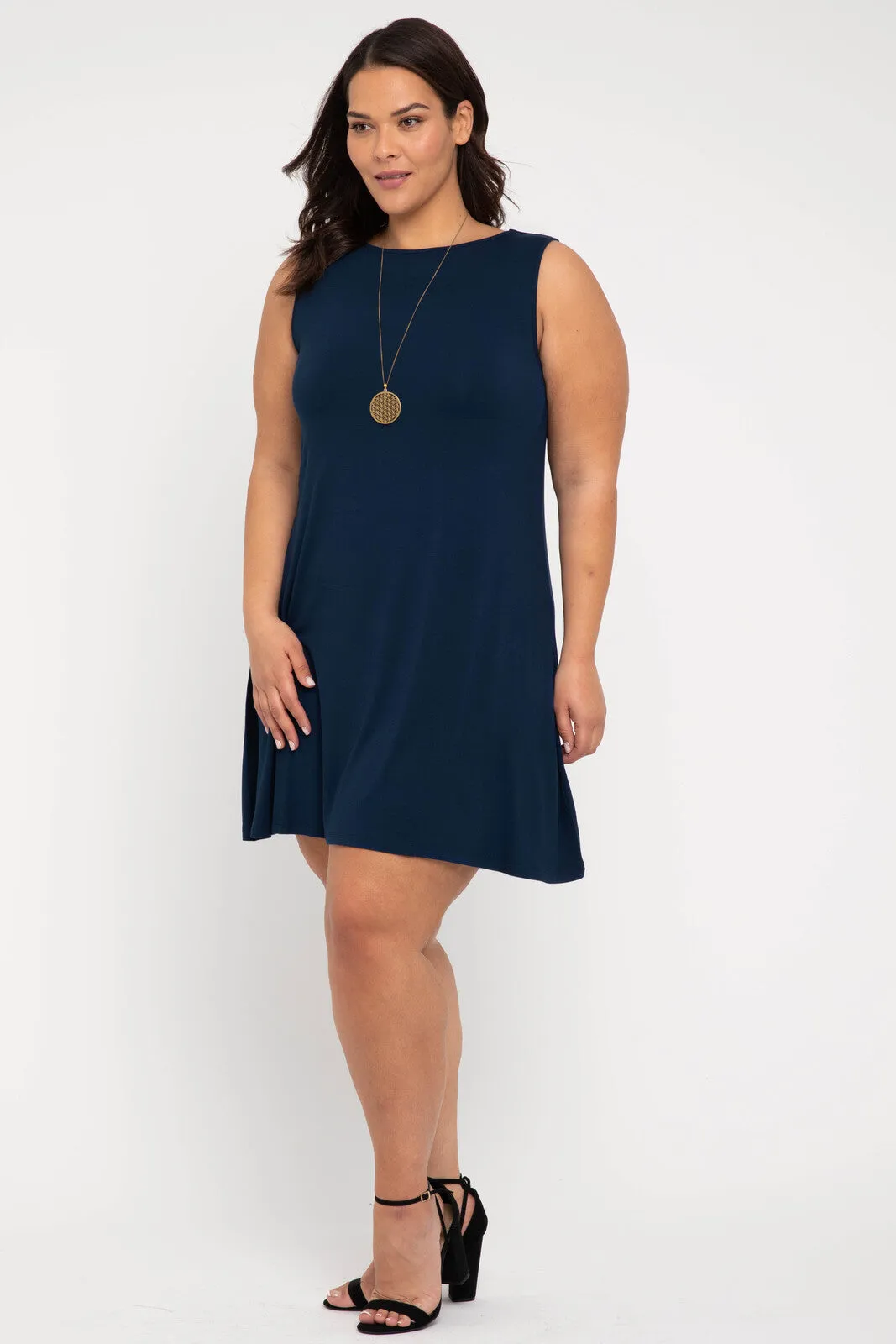 Adele Dress - Navy