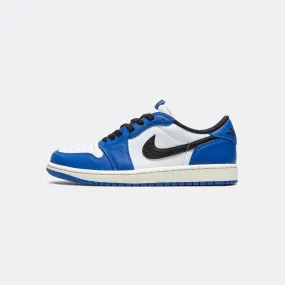 Air Jordan 1 Low OG - White/Black-Game Royal-Sail