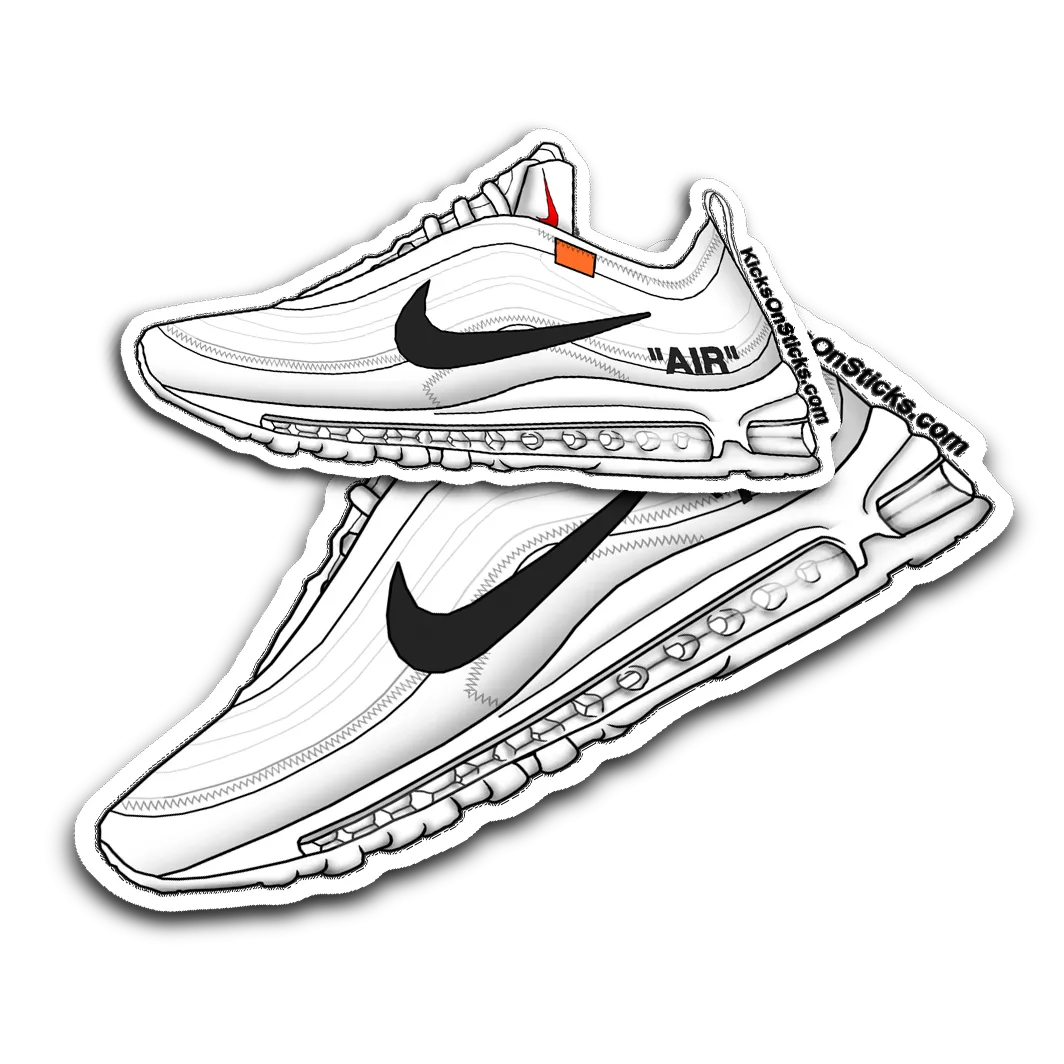 Air Max 97 Off-White "White" Sneaker Sticker