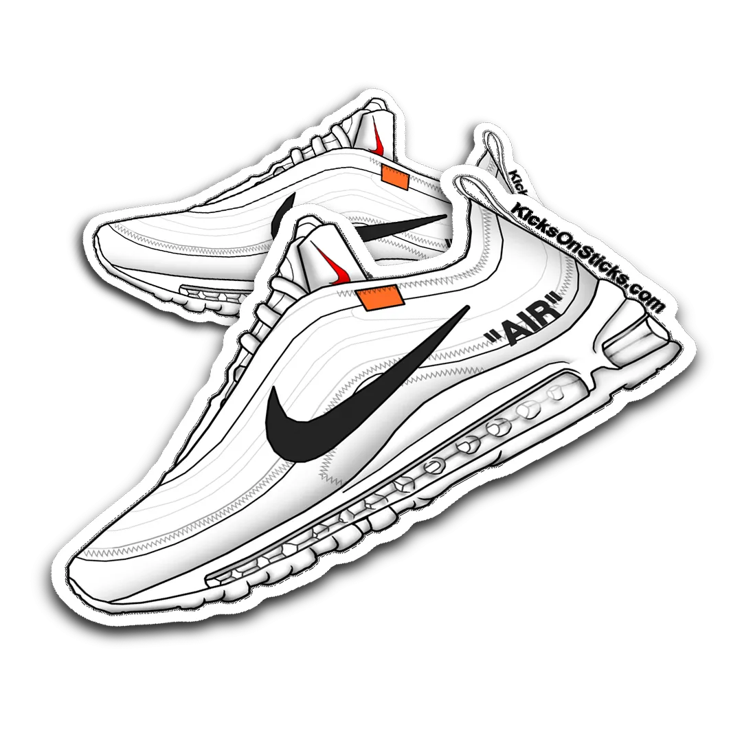 Air Max 97 Off-White "White" Sneaker Sticker