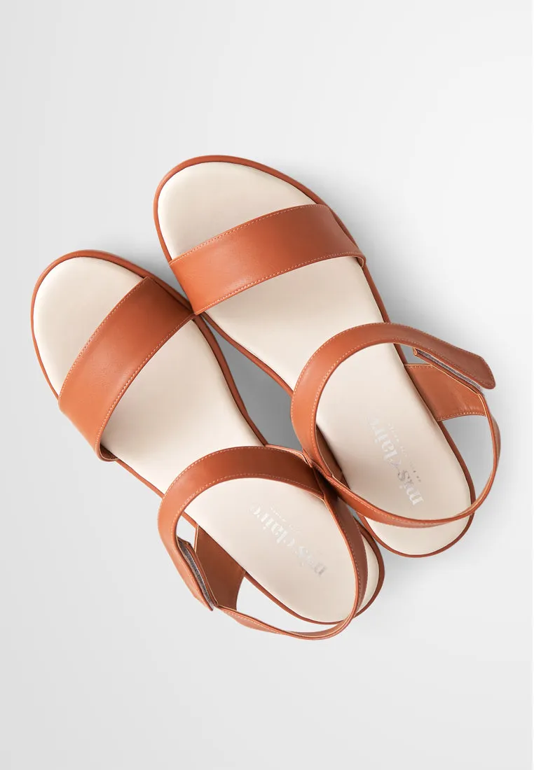 Amaya Ankle Velcro Strap Sandal Wedges