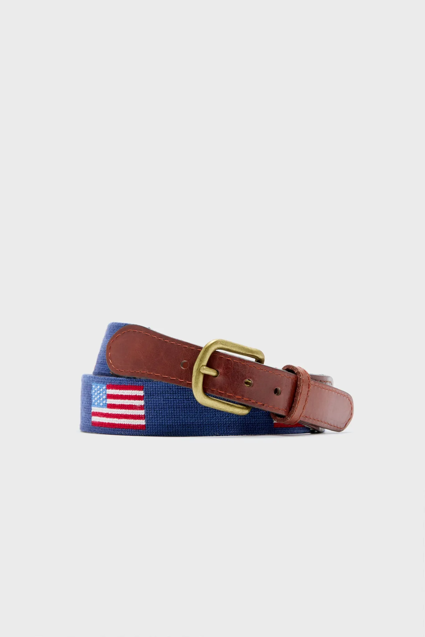 American Flag Needlepoint Belt