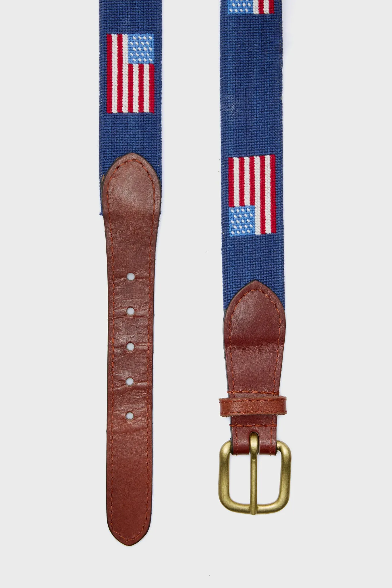 American Flag Needlepoint Belt