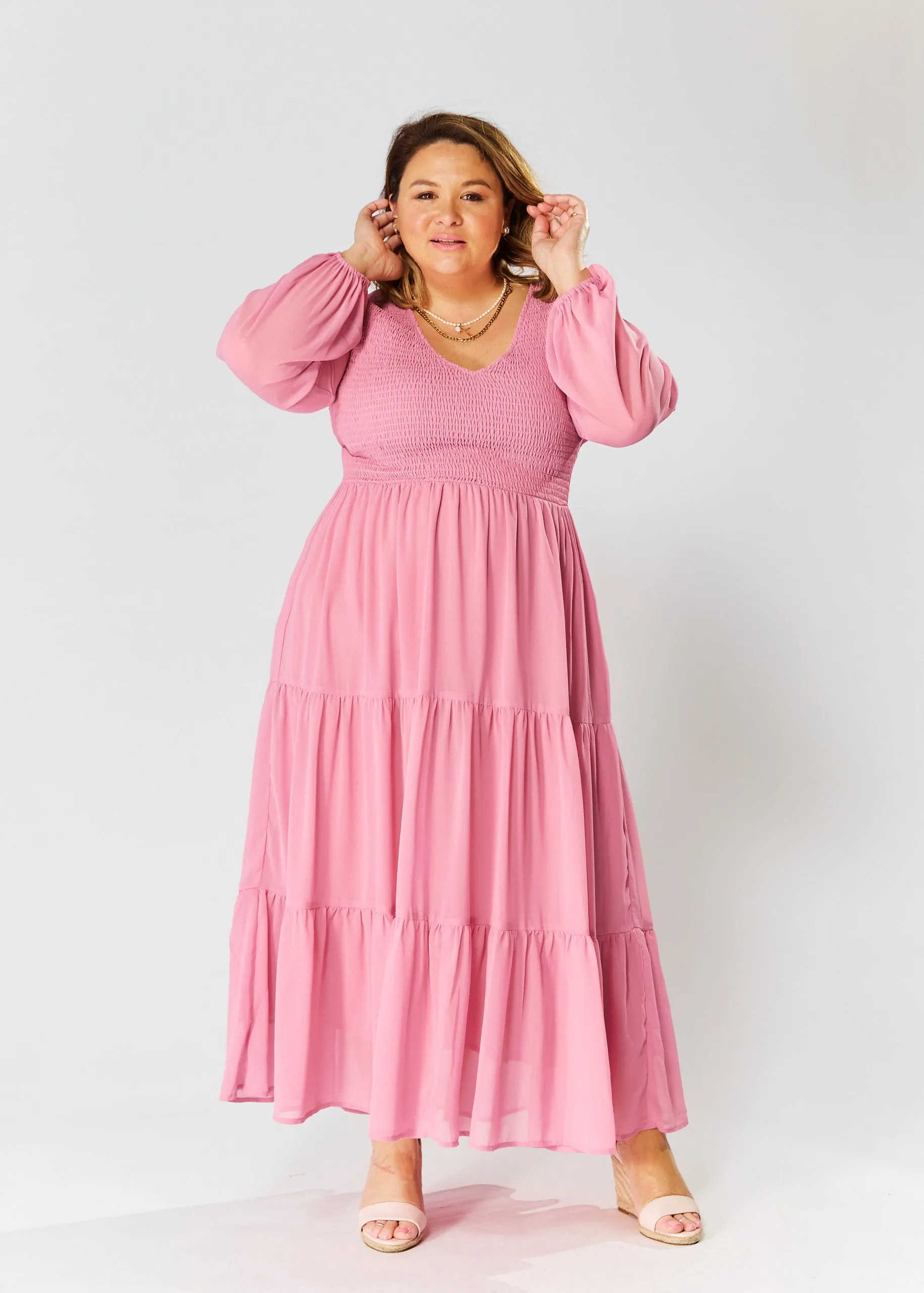 Ashleigh Dress - Pink