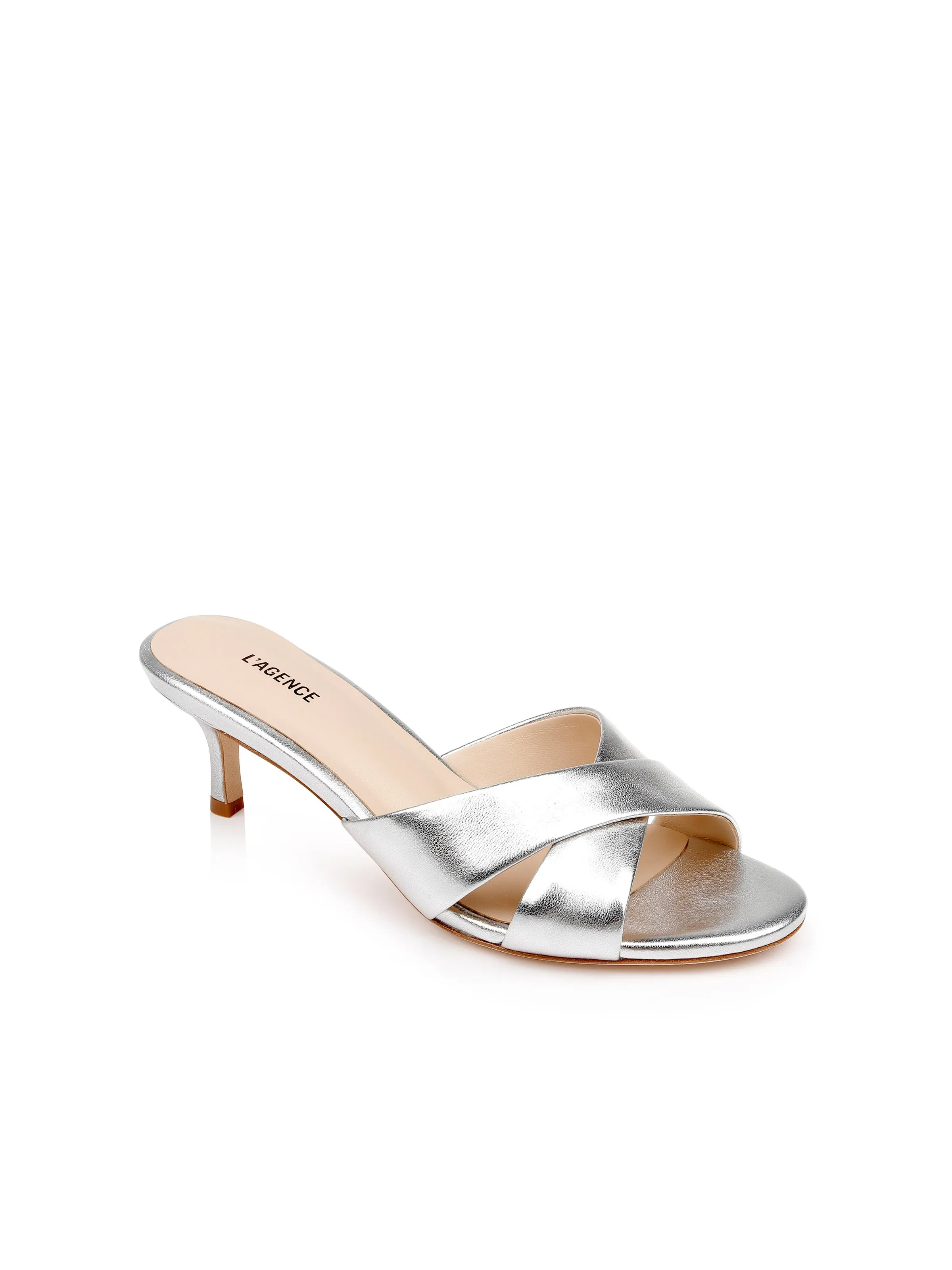 Aveline Kitten-Heel Sandal