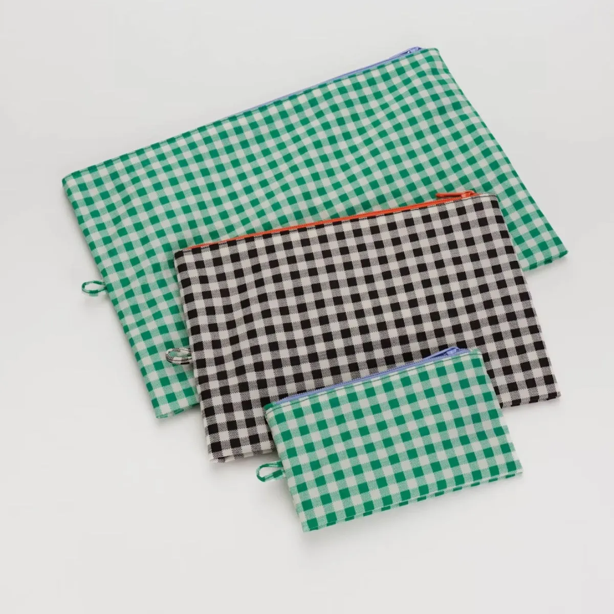 Baggu Go Pouch Set in Gingham