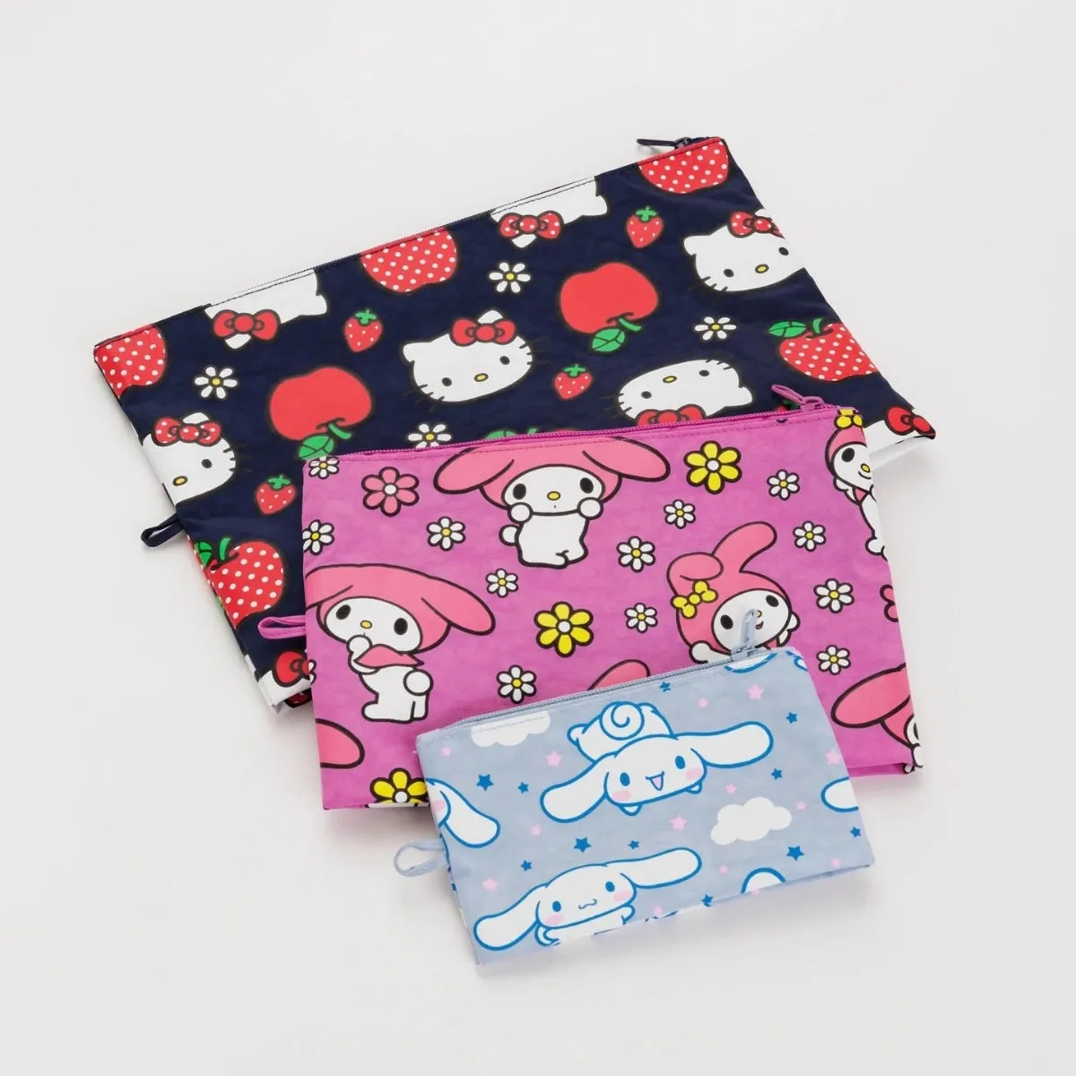 Baggu Go Pouch Set in Hello Kitty and Friends