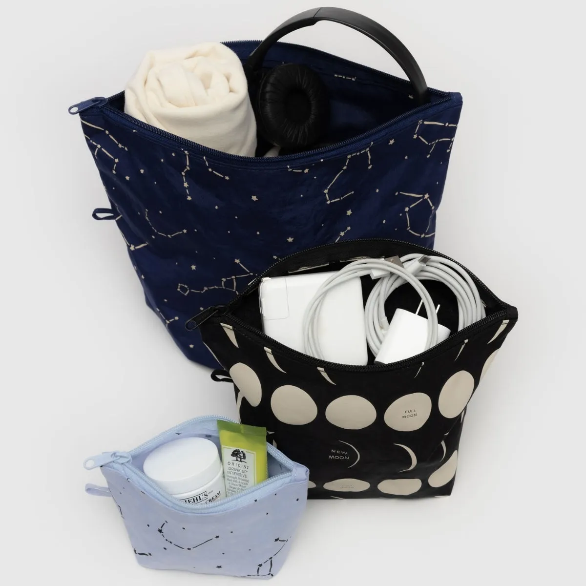 Baggu Go Pouch Set in Night Sky