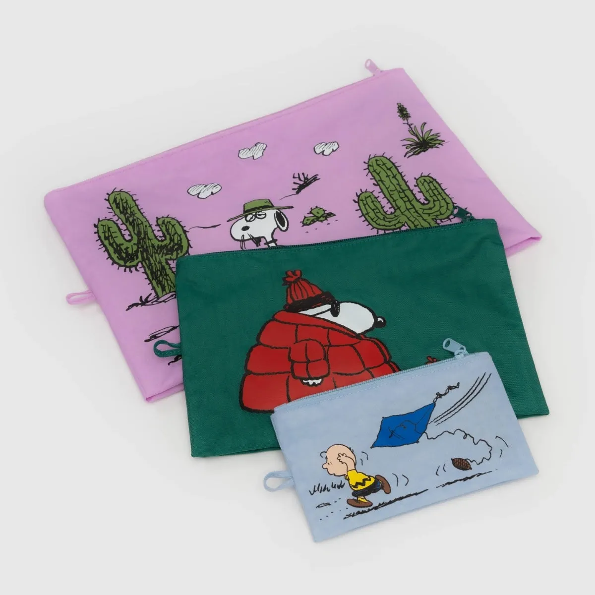 Baggu Go Pouch Set in Peanuts