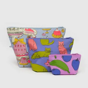 Baggu Go Pouch Set in Still Life