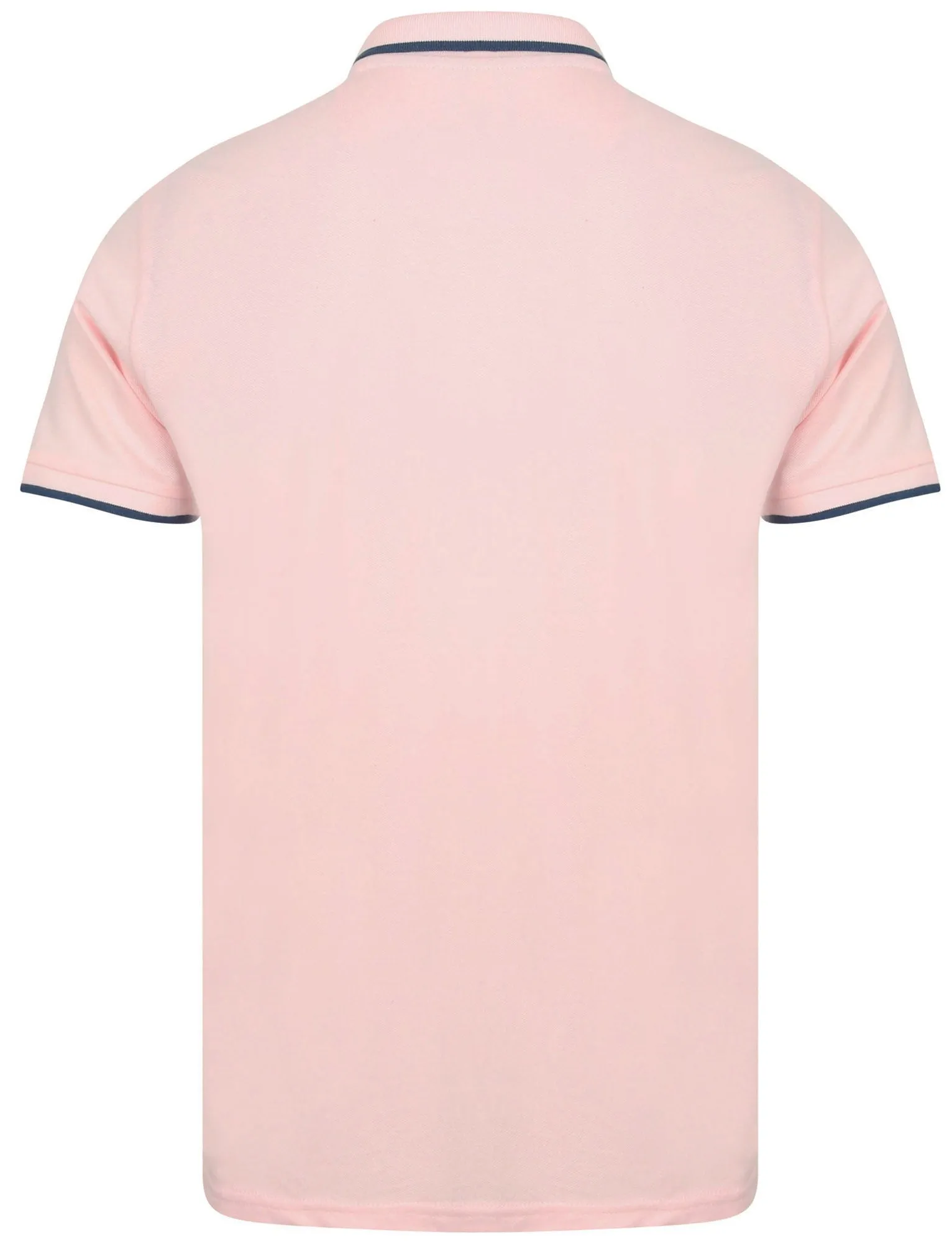 Baser Cotton Pique Polo Shirt In Blushing Pink - South Shore