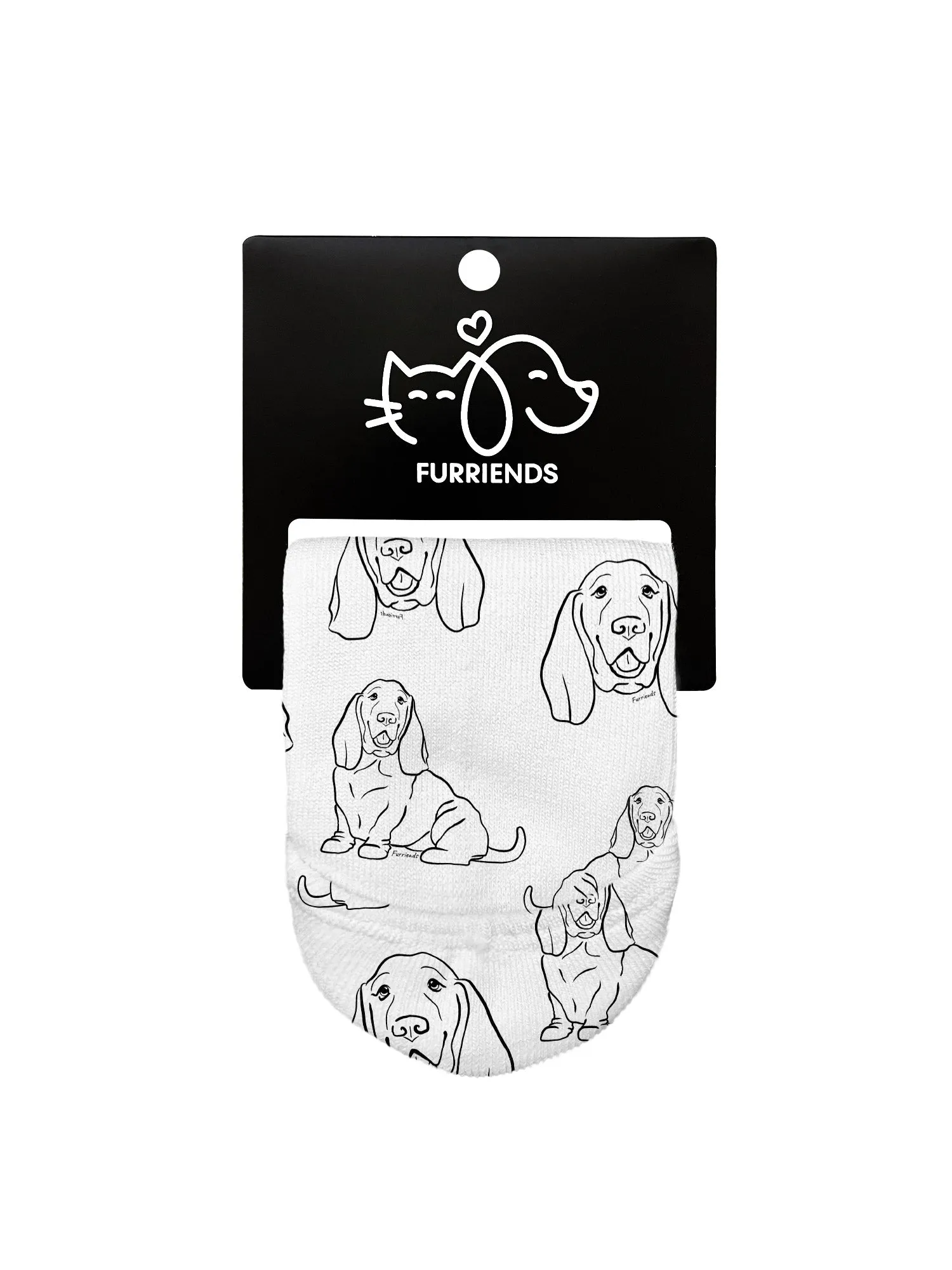 Basset Hound No Show Socks