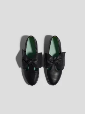 BB Ballerina Shoes in Black Leather