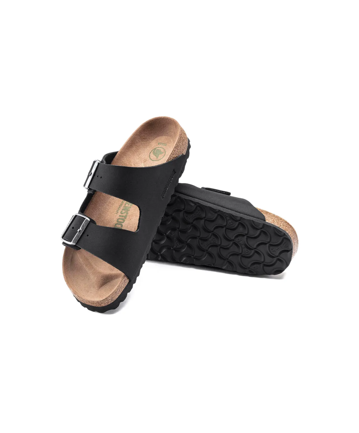 Birkenstock Arizona BirkiBuc/MicroFibre Black Vegan Sandals