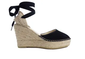 Black Valenciana High Wedge