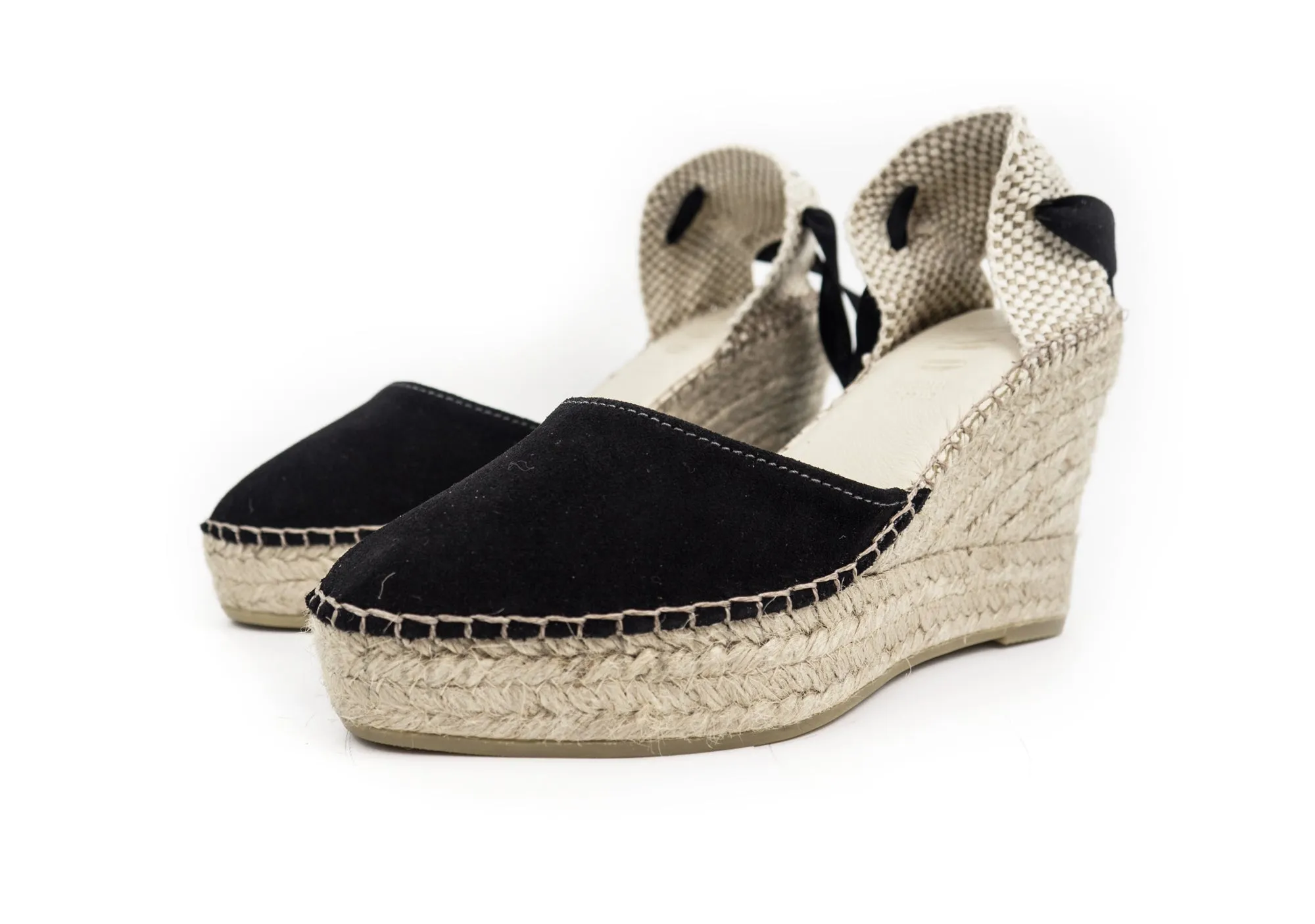 Black Valenciana High Wedge