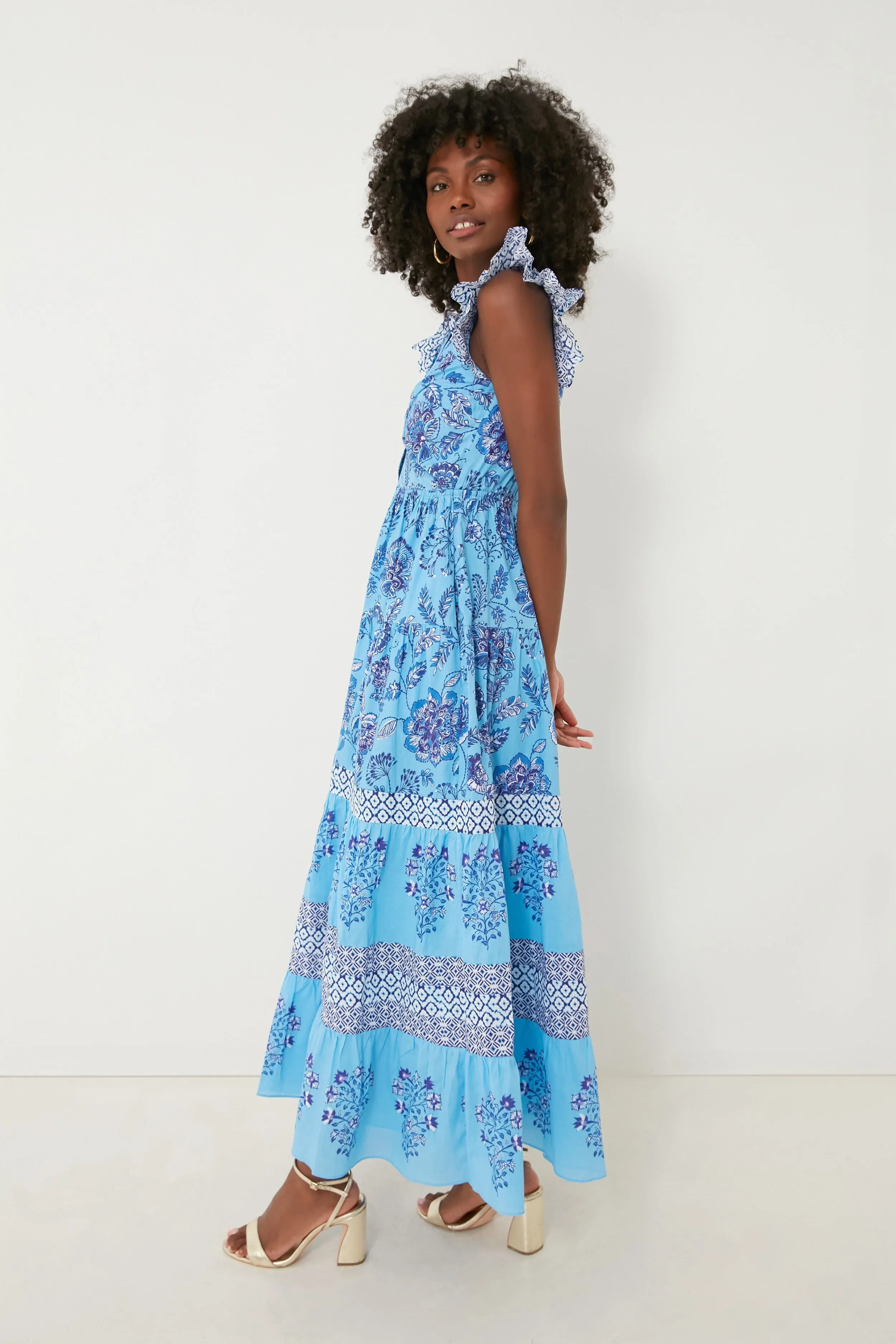 Blue Flavian Maxi Dress