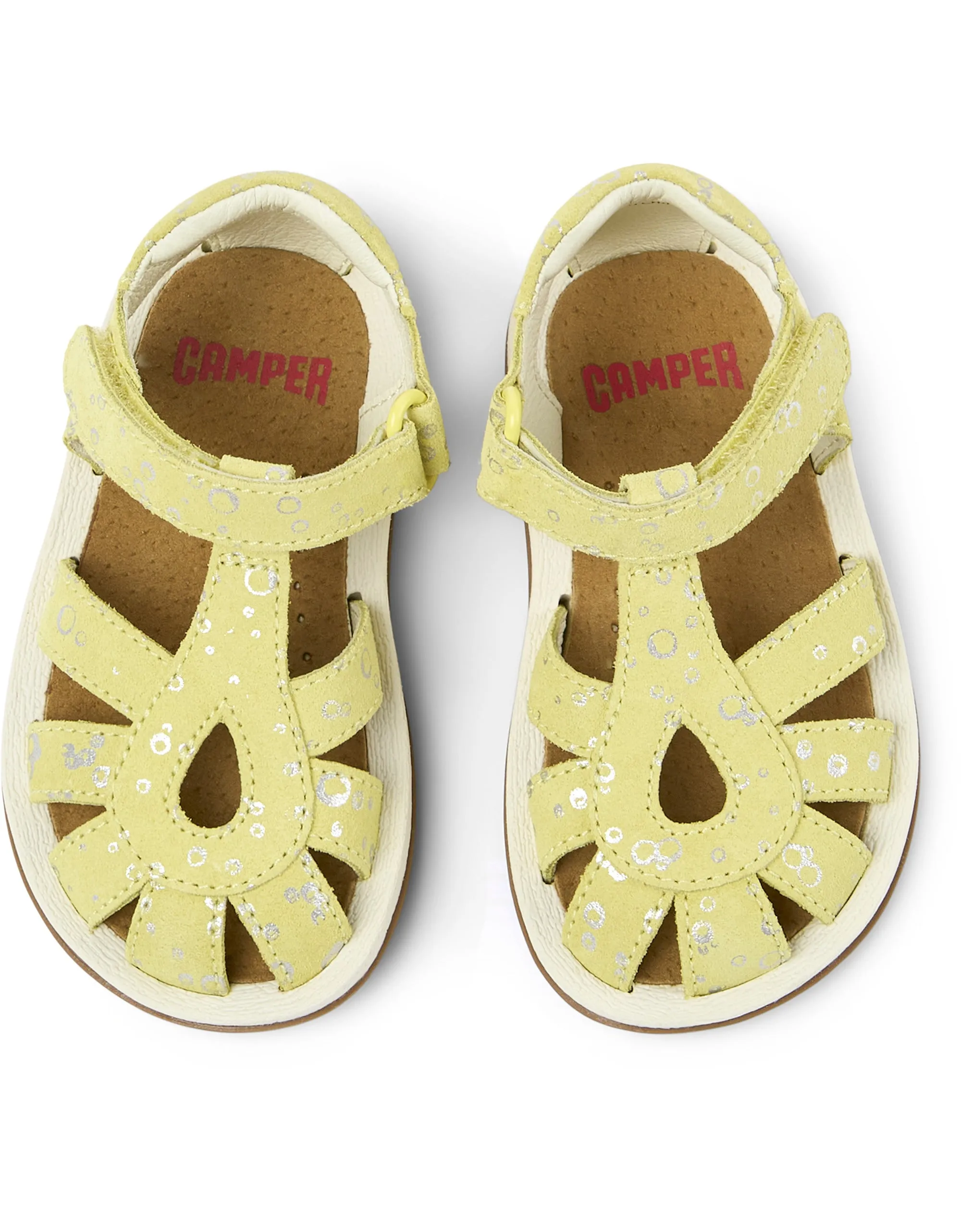 CAMPER BICHO BABY/TODDLER CLOSED SS24 - YELLOW SILVER