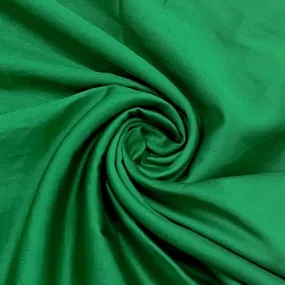 Refined Forest Green Solid Cotton Satin for Enhanced Style