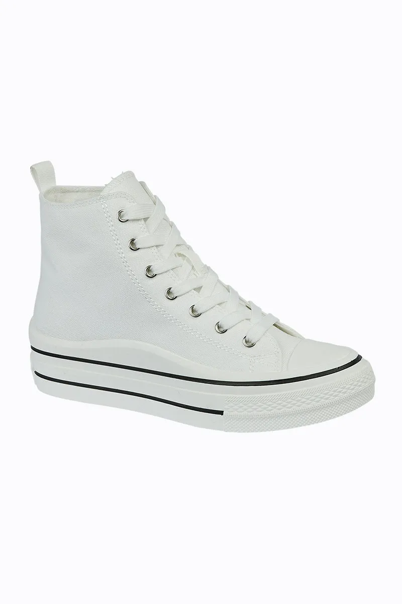 Contrast Canvas High Top Trainer