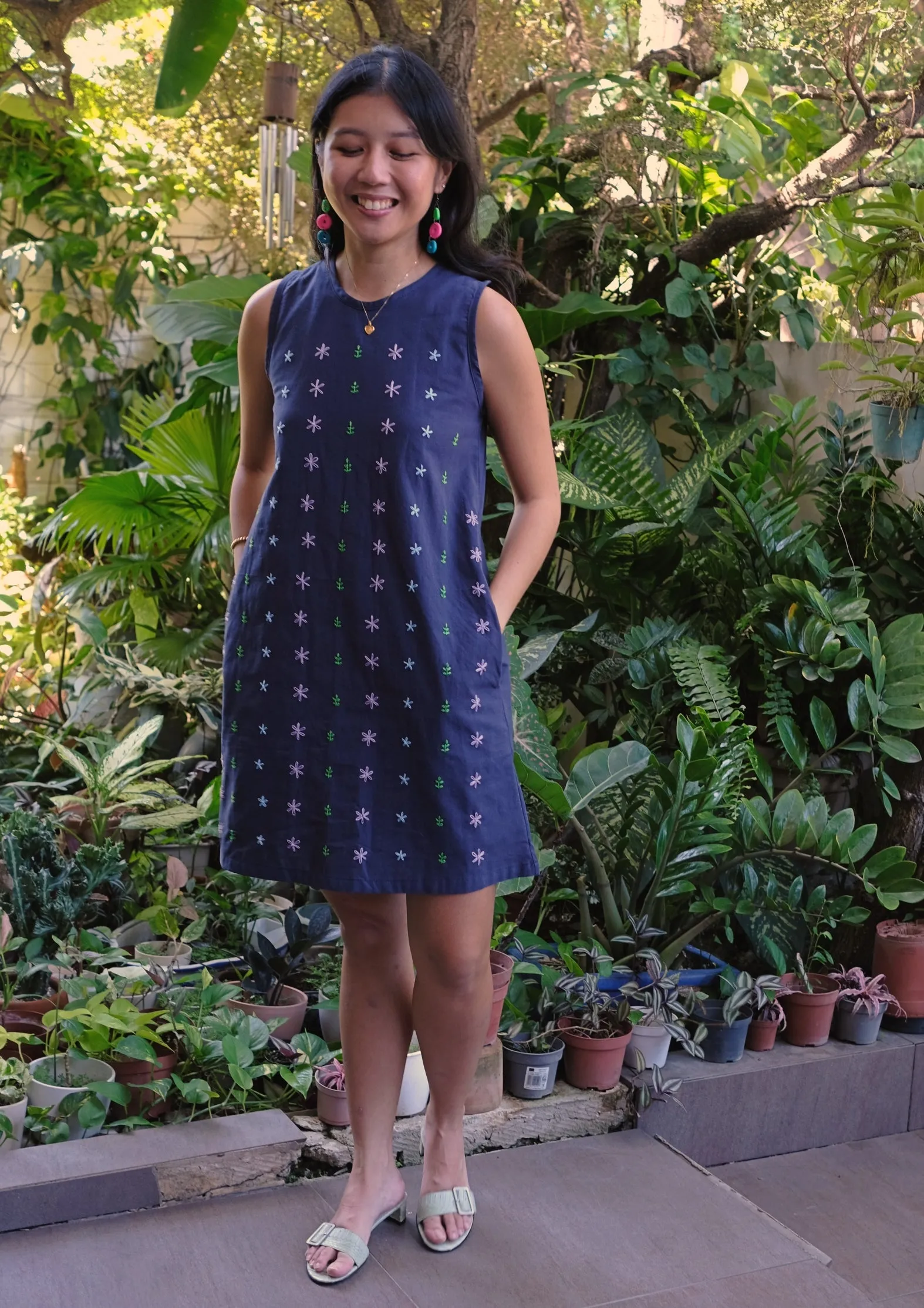 daisy dress - navy blue