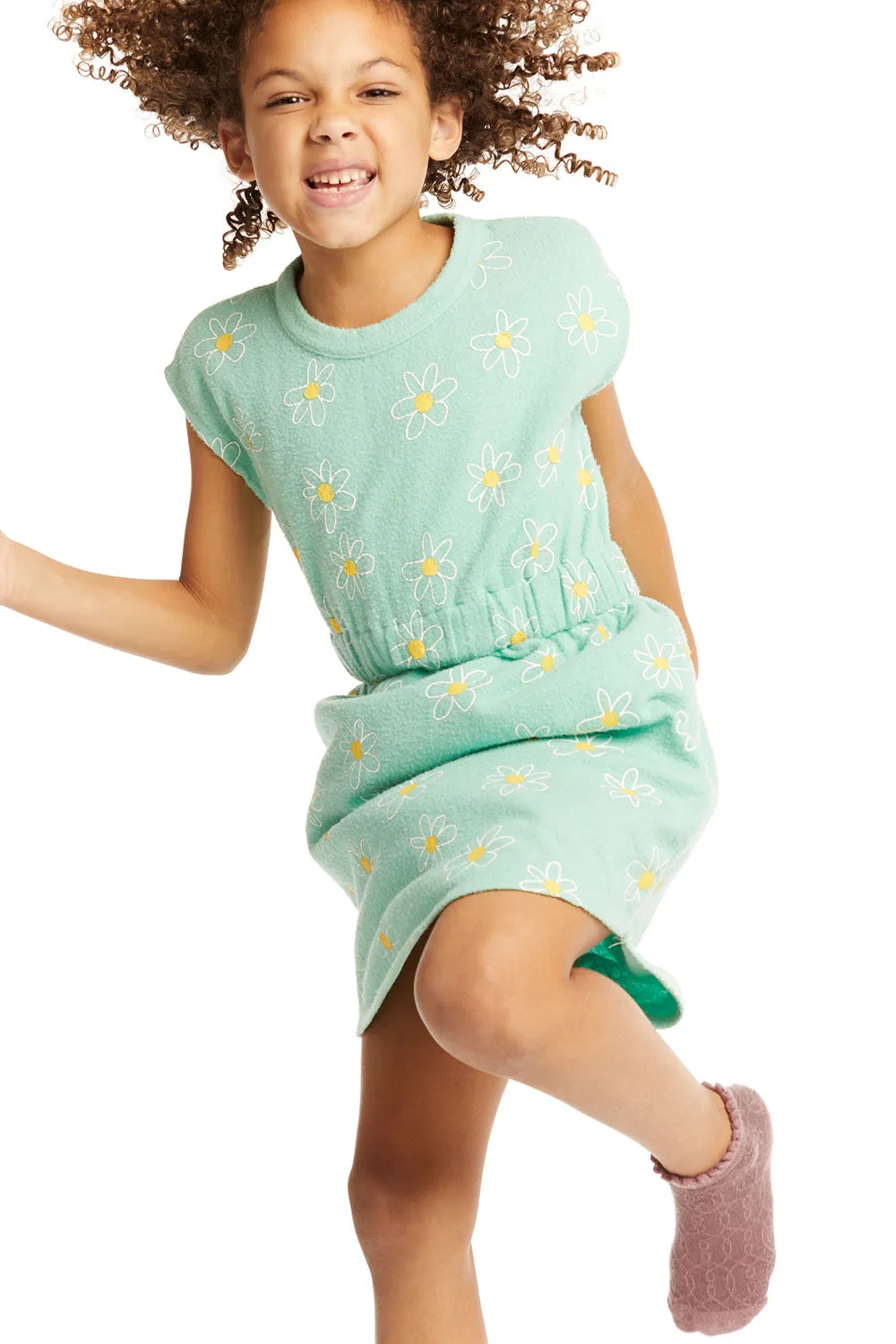 Daisy Print - Neptune Green