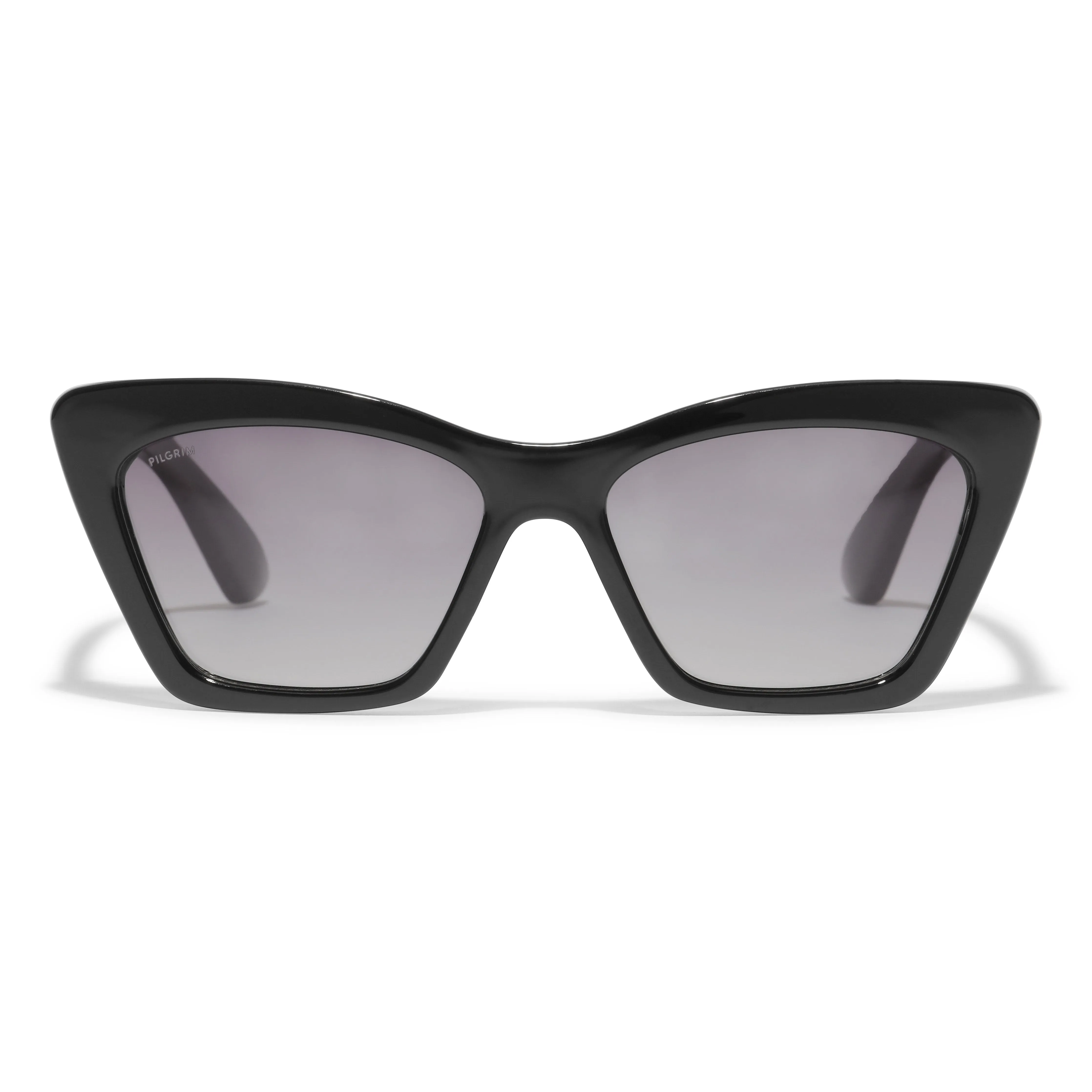 DAKOTA angular cat-eye shaped sunglasses black