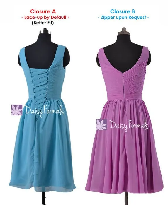 Elegance Tiffany Blue Bridesmaid Dress V neckline Bridesmaid Dress (BM5196S)