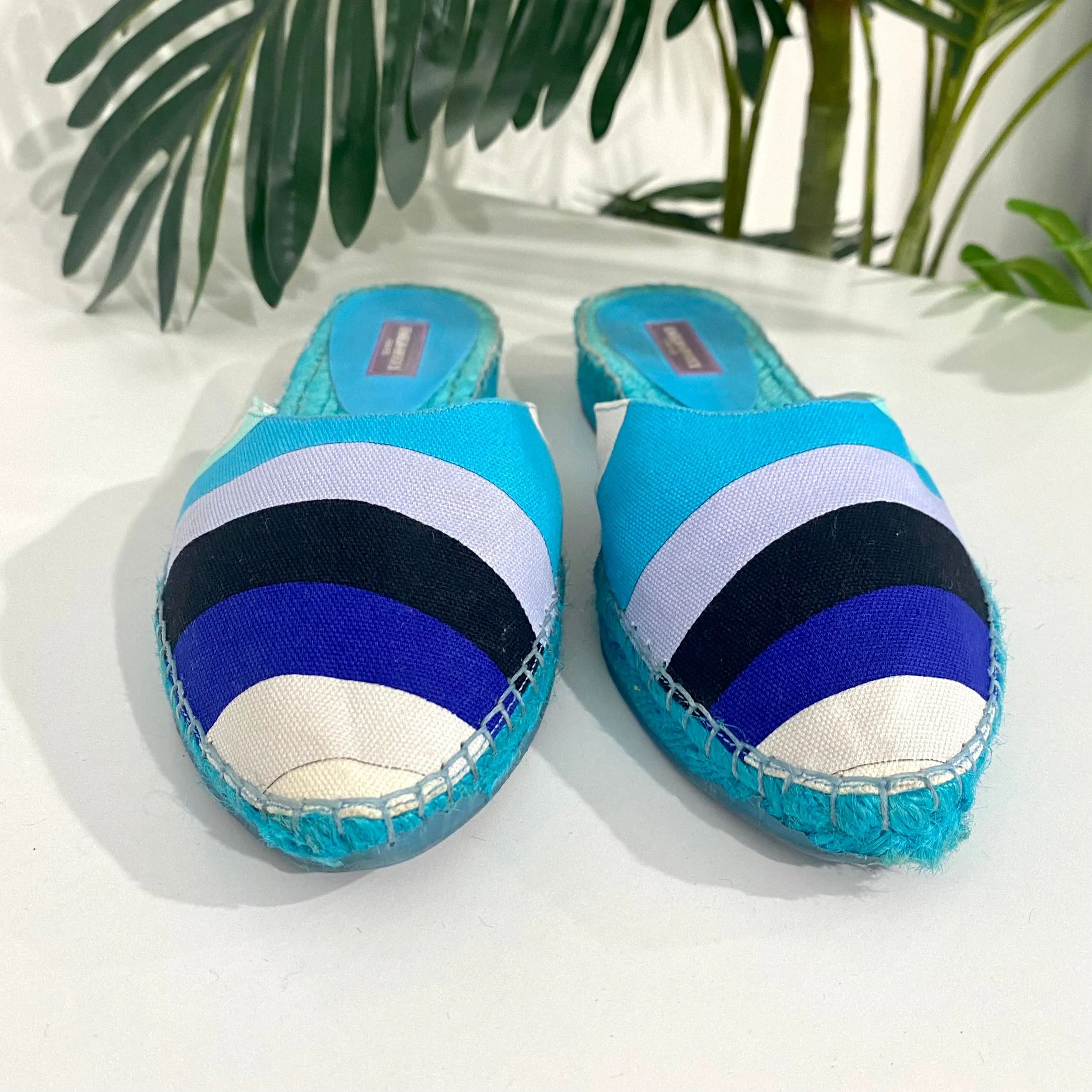 Emilio Pucci Blue Print Espadrilles