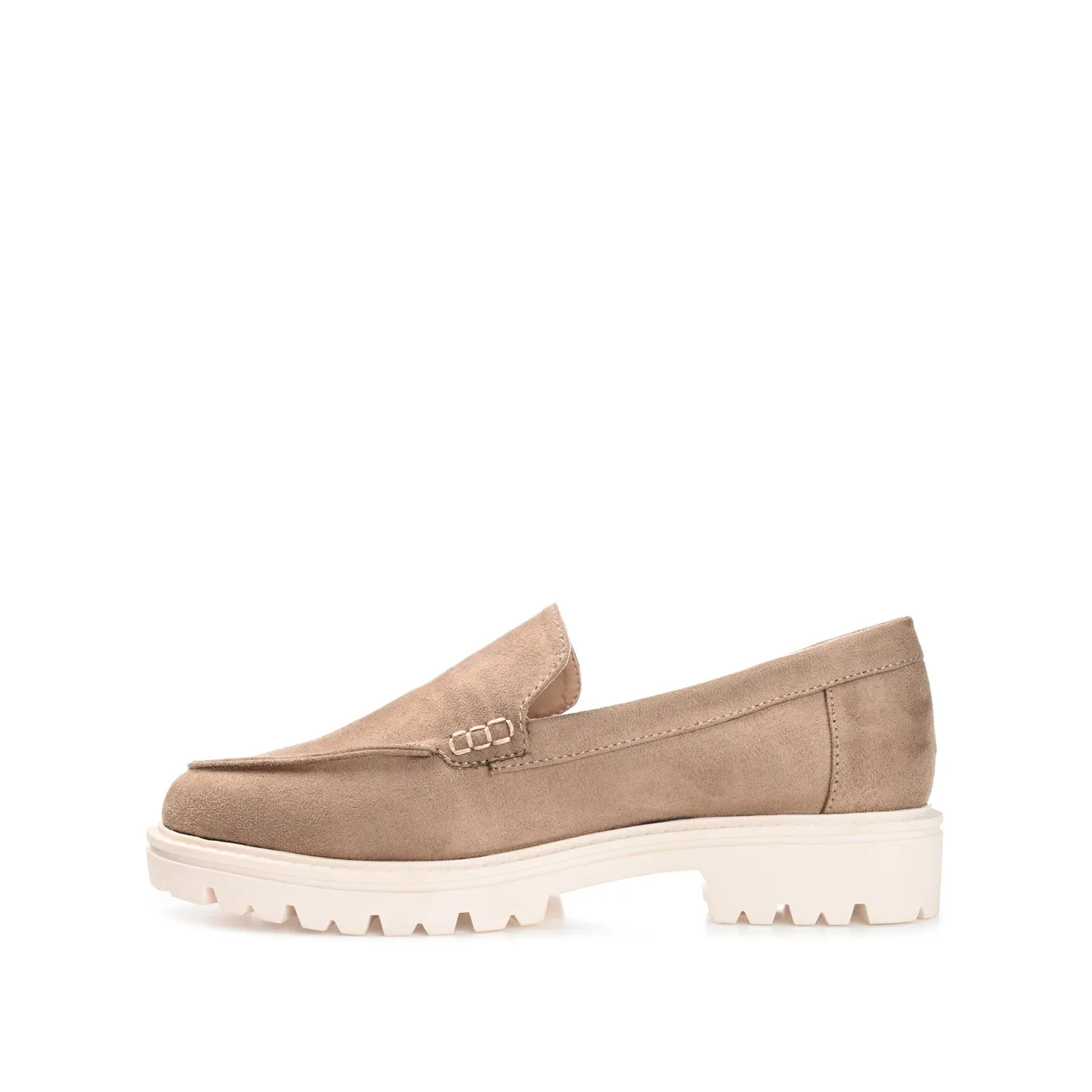 ERIKA FAUX SUEDE LOAFER FLAT IN WIDE