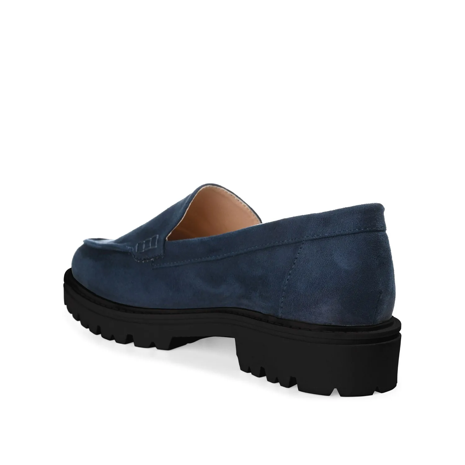 ERIKA FAUX SUEDE LOAFER FLAT IN WIDE