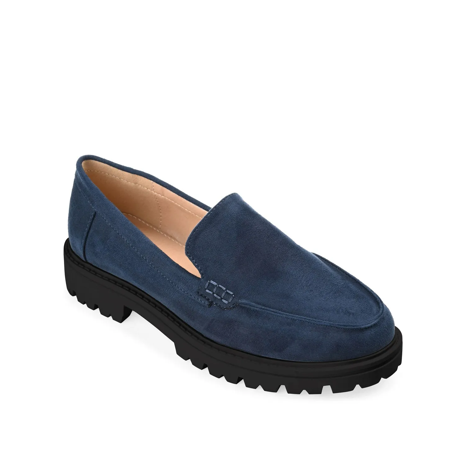 ERIKA FAUX SUEDE LOAFER FLAT IN WIDE