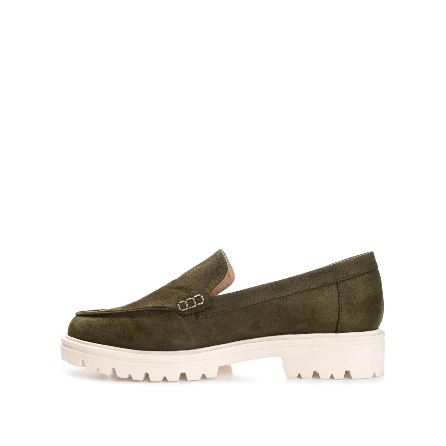 ERIKA FAUX SUEDE LOAFER FLAT IN WIDE