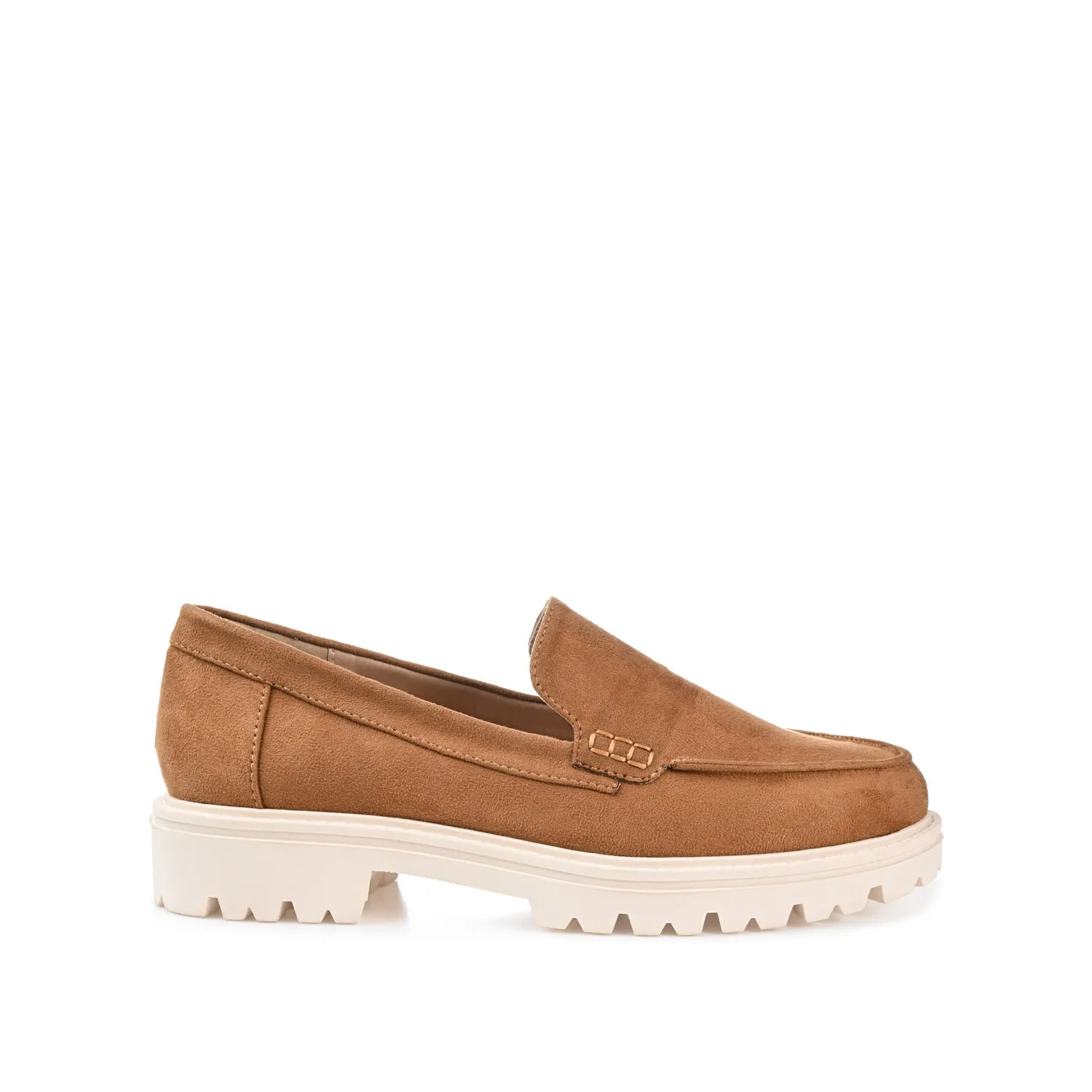 ERIKA FAUX SUEDE LOAFER FLAT IN WIDE