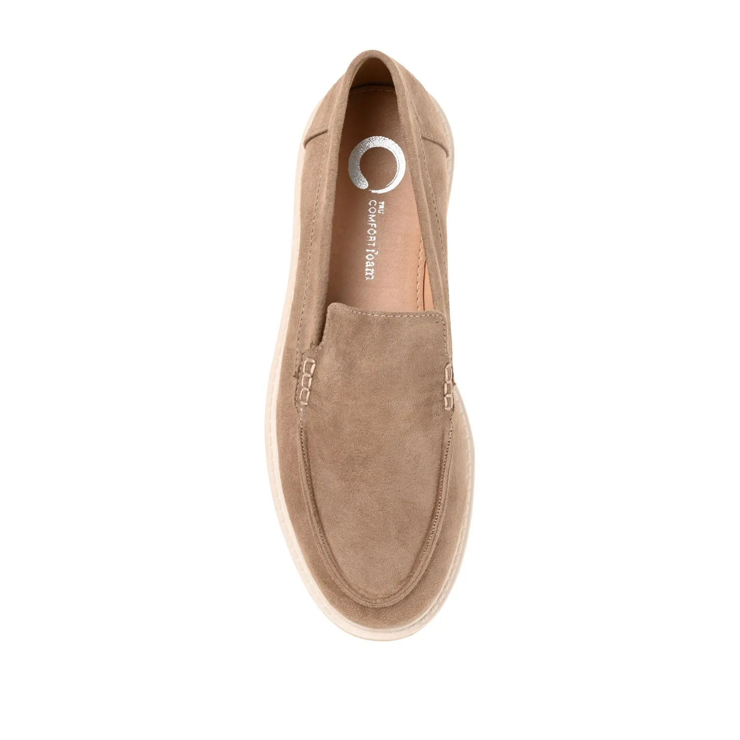 ERIKA FAUX SUEDE LOAFER FLAT IN WIDE