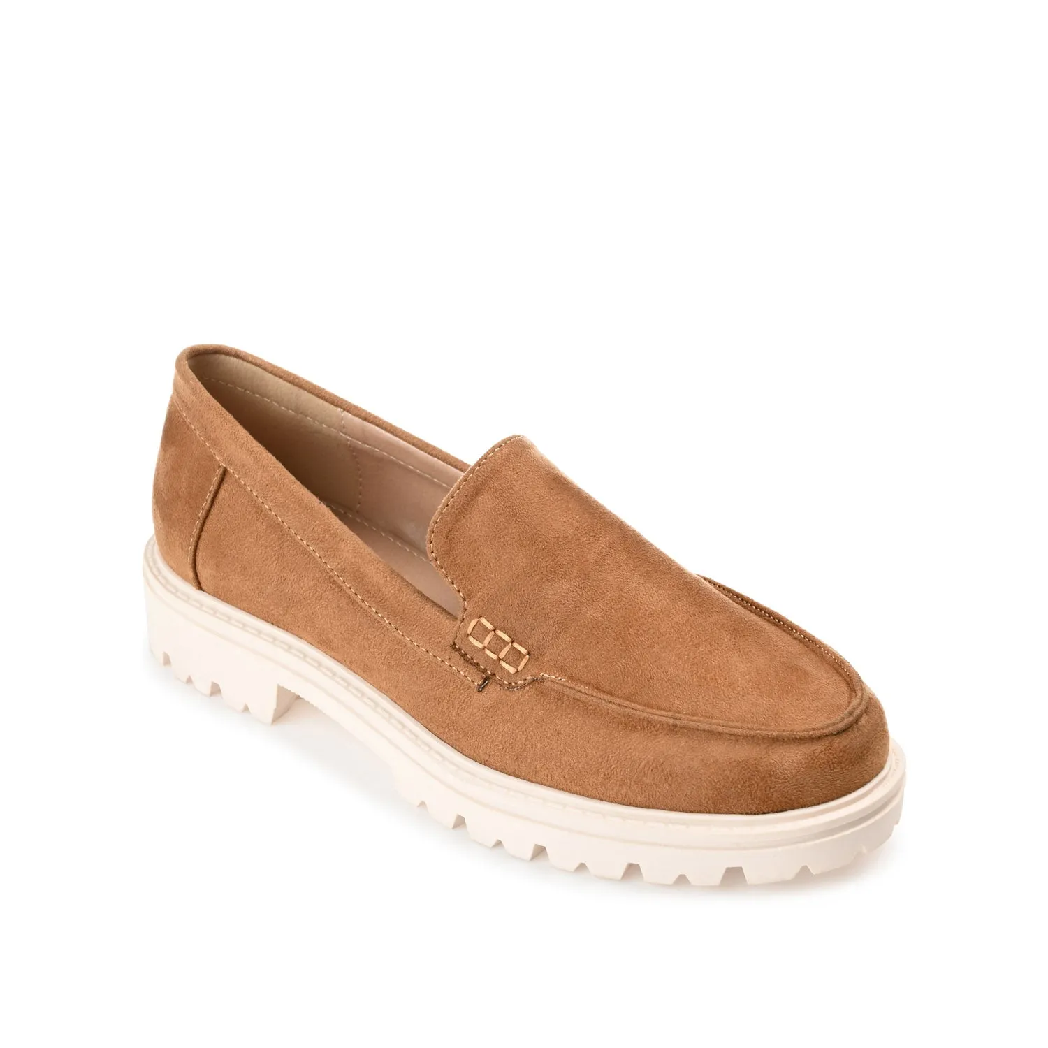 ERIKA FAUX SUEDE LOAFER FLAT IN WIDE