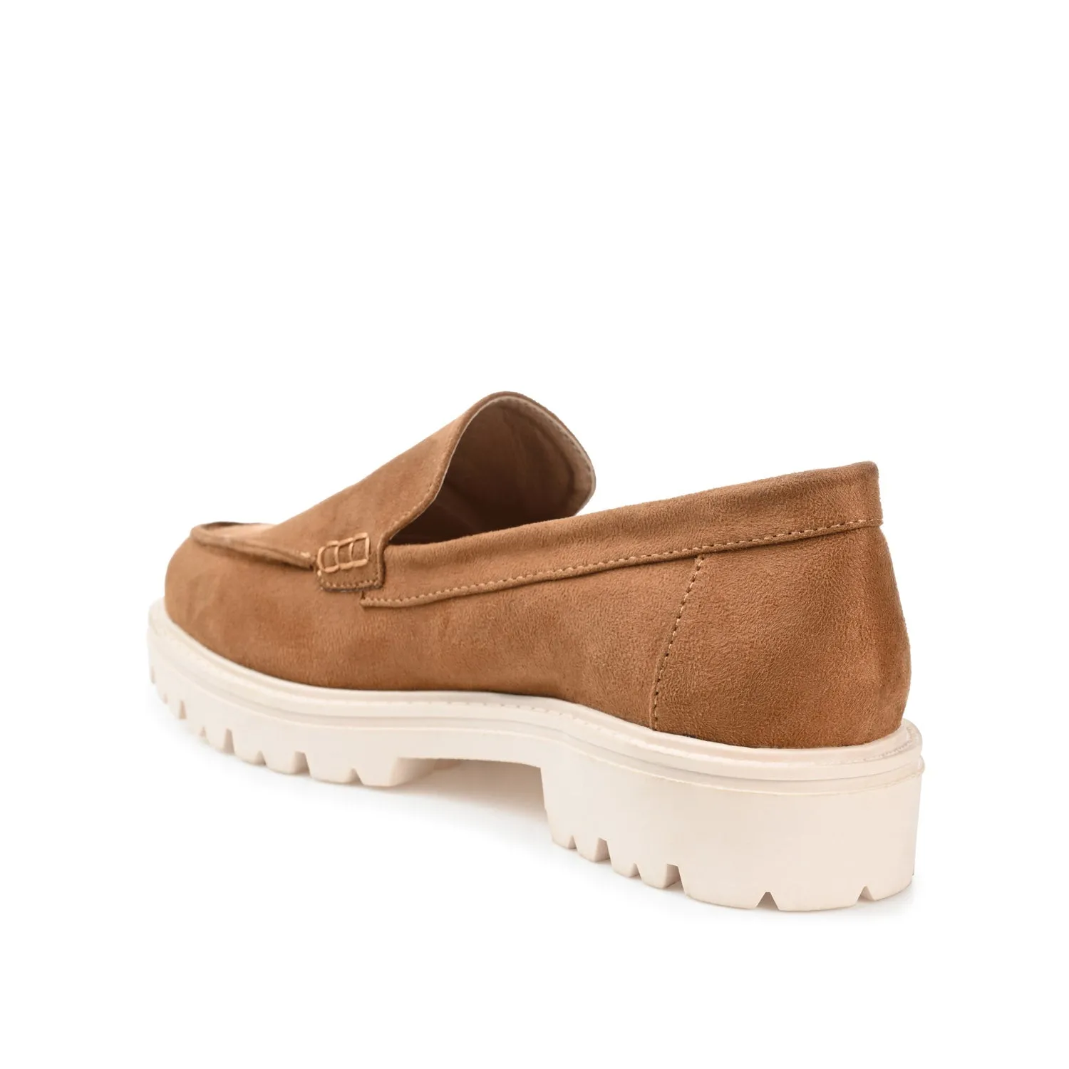 ERIKA FAUX SUEDE LOAFER FLAT IN WIDE