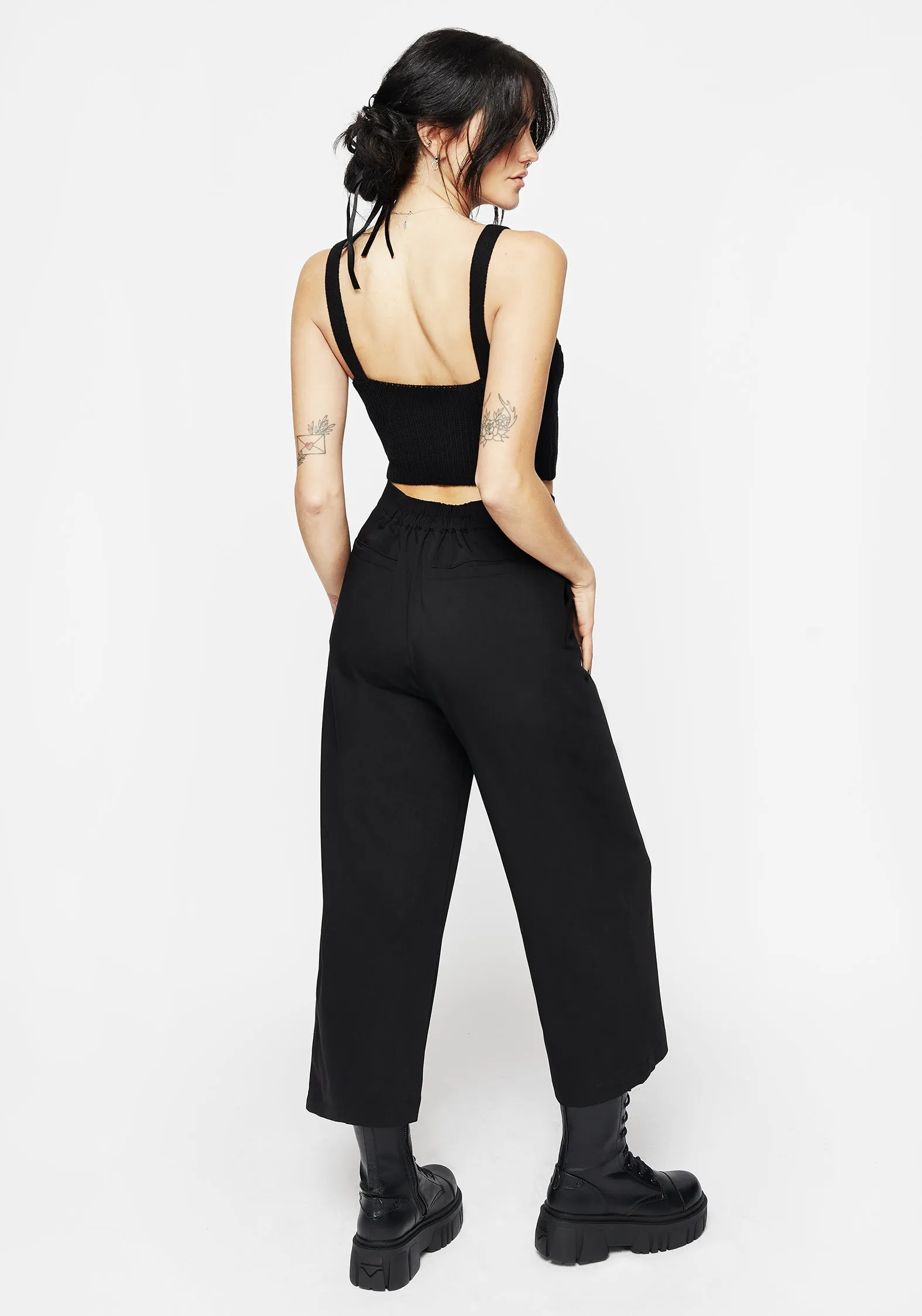 Eustacia Wide Leg Culotte Trousers