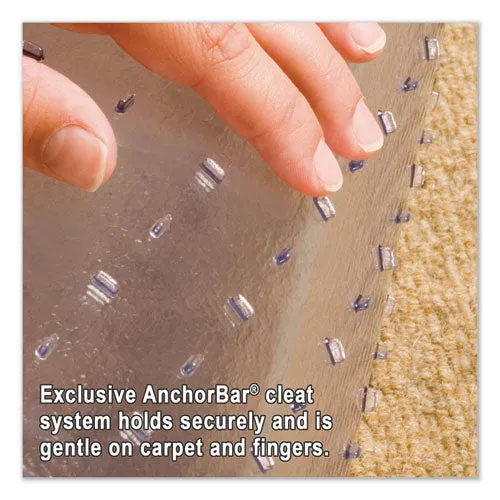 Everlife Intensive Use Chair Mat For High Pile Carpet, Rectangular, 46 X 60, Clear