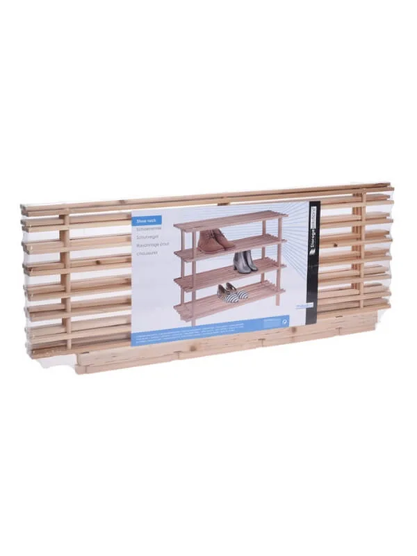 Firwood Shoe Rack - 4 Shelves - Eco-Friendly