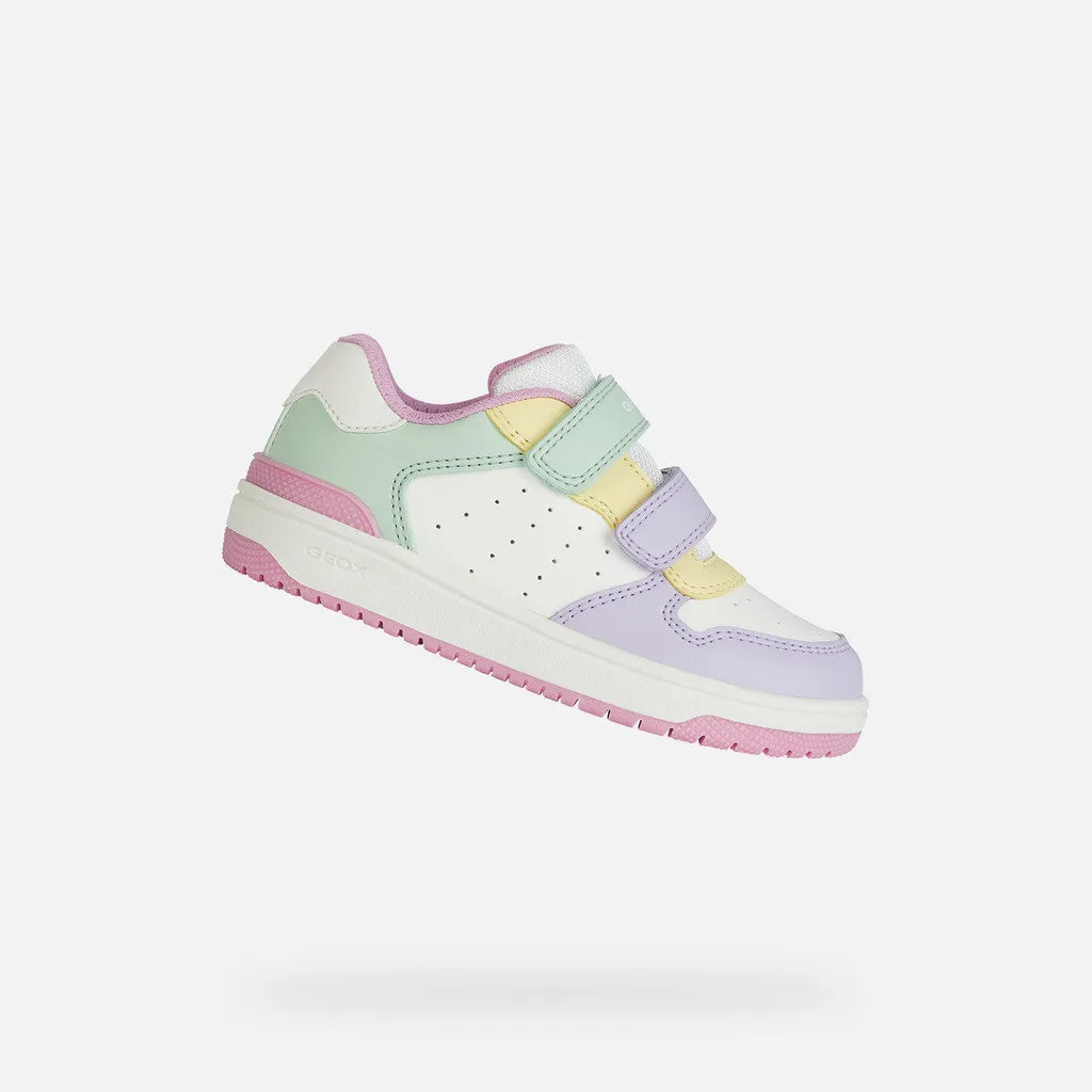 Geox J45HXB J Washiba Girl White/Multicolour