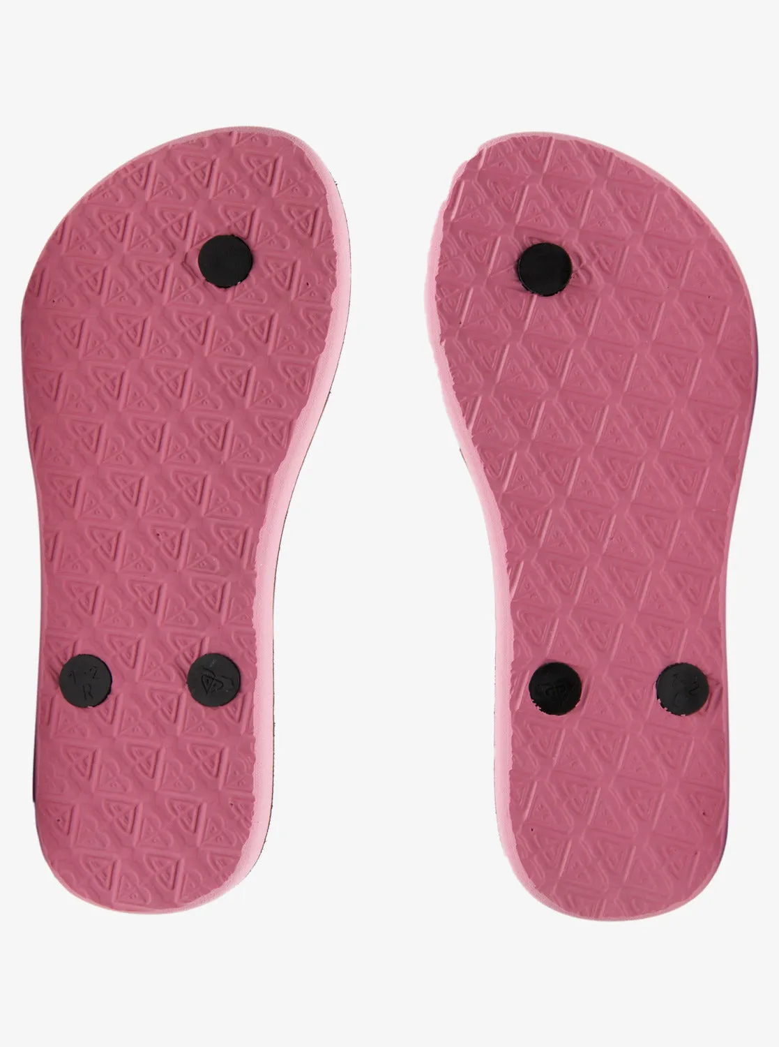 Girls 4-16 Viva Stamp Sandals - Black/Candy Pink