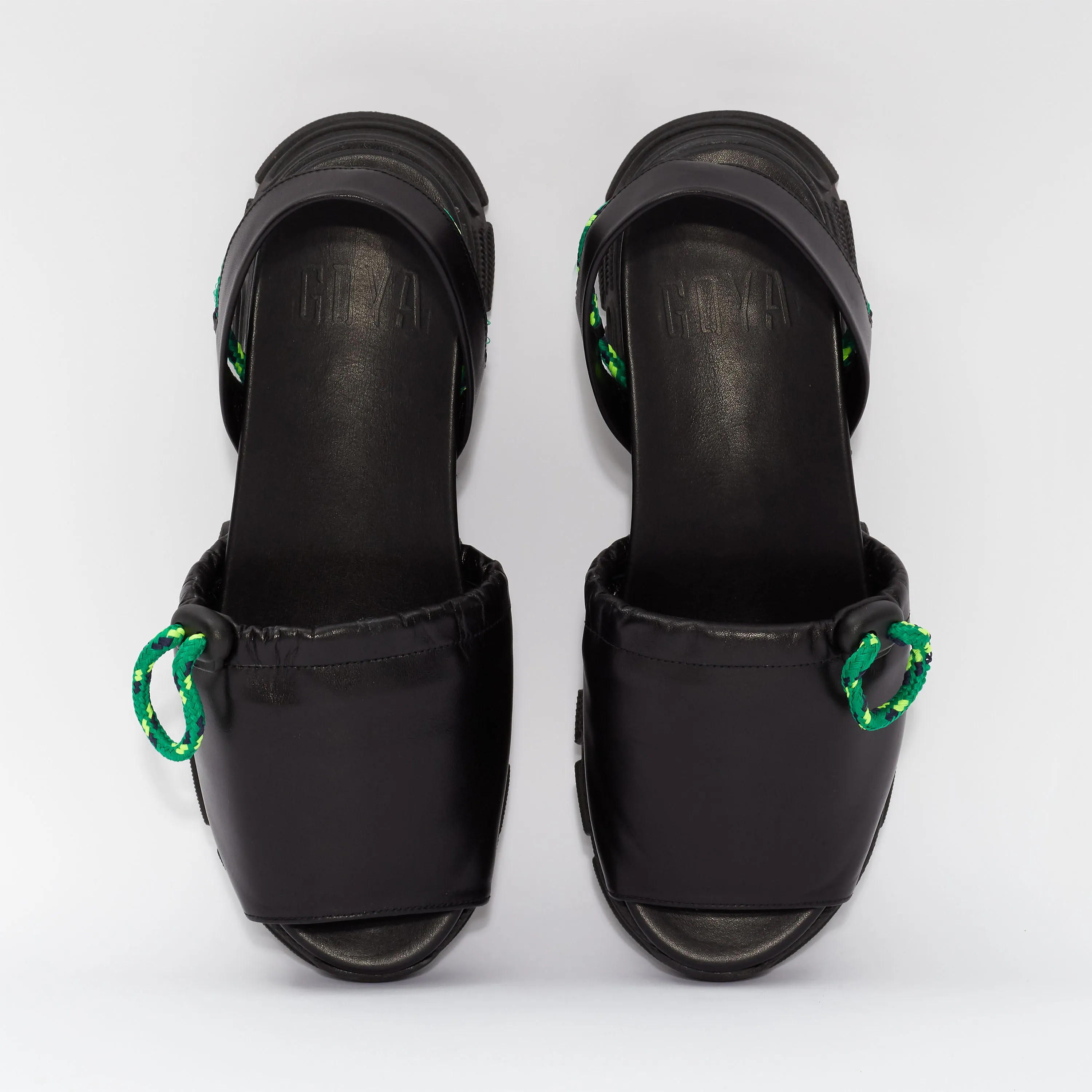 GOYA Black Laces Sporty Sandal