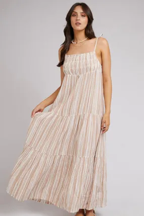 GROUNDED MAXI DRESS TAN