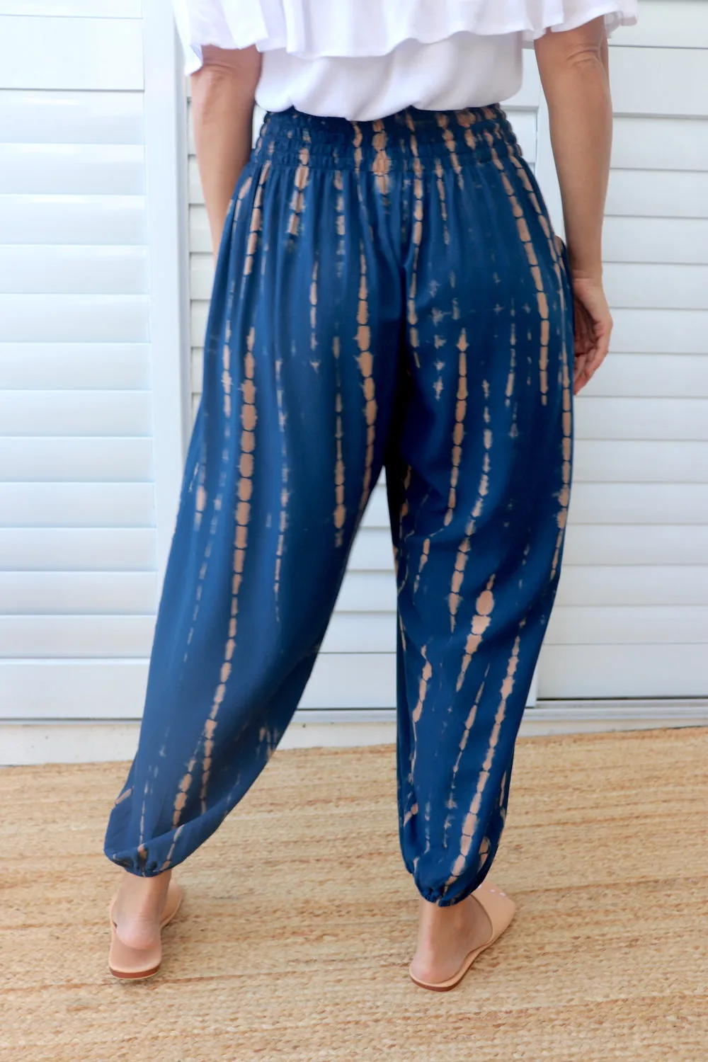 Harem Pant in Choc Navy