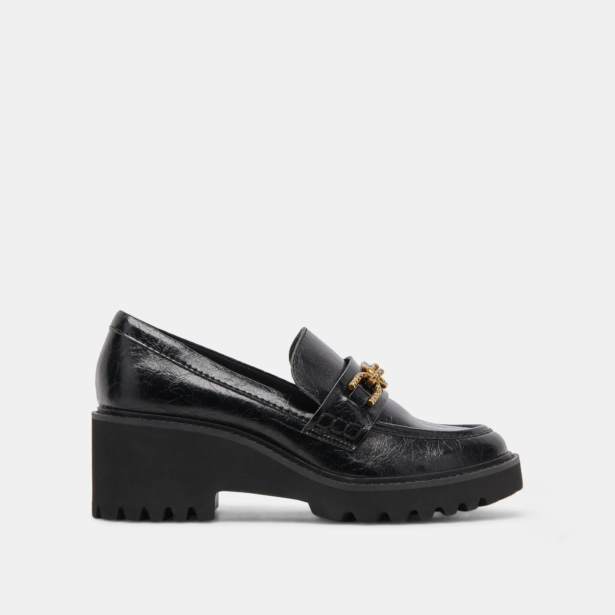 HARLEN LOAFER MIDNIGHT CRINKLE PATENT