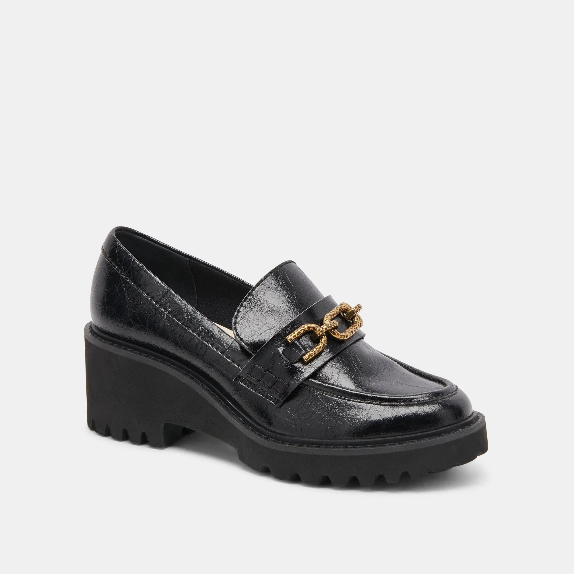 HARLEN LOAFER MIDNIGHT CRINKLE PATENT