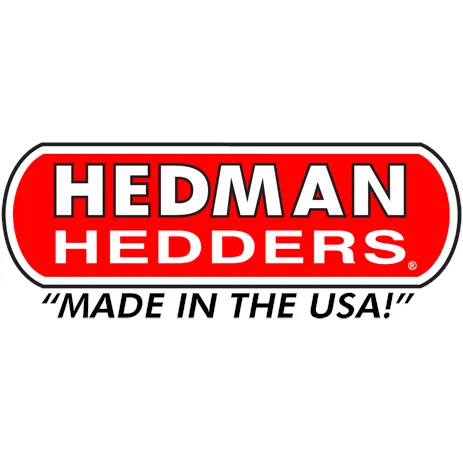 Hedman Hedders Street Headers - 1.625 in Primary - 3 in Collector - Black Paint - AMC V8 - Jeep CJ 1972-81 - Pair